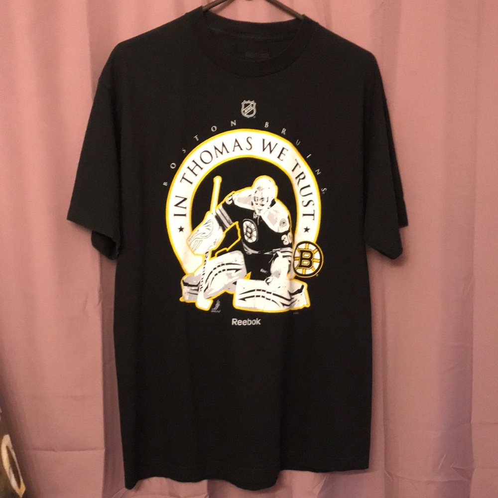 MENS Reebok Bos Bruins Thomas we trust